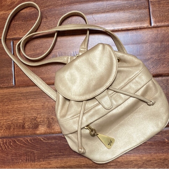 Vintage Sharif Gold Mini Backpack - Picture 1 of 13